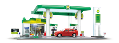 BP Service Station with BMW X6 (Red) (Free Wheel)
