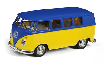 Volkswagen Samba Bus - MATTE Blue with Yellow